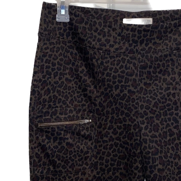 Mudd FLXPonte Hi-rise Leggings Animal Print Front Zippered Pocket Size XL - Picture 3 of 7